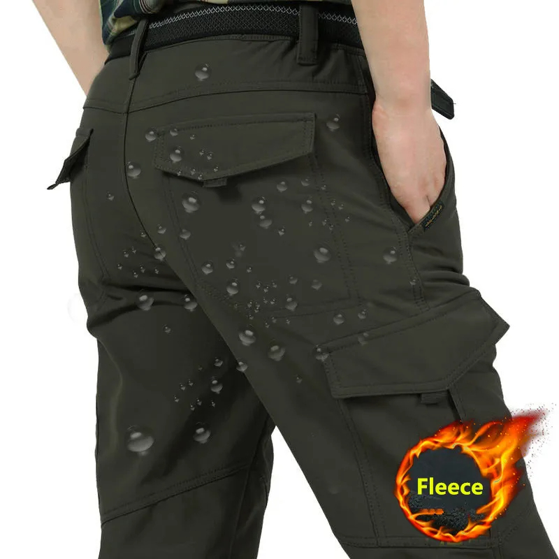 Fishing Pants Waterproof - Inverno calças grossas dos homens dupla