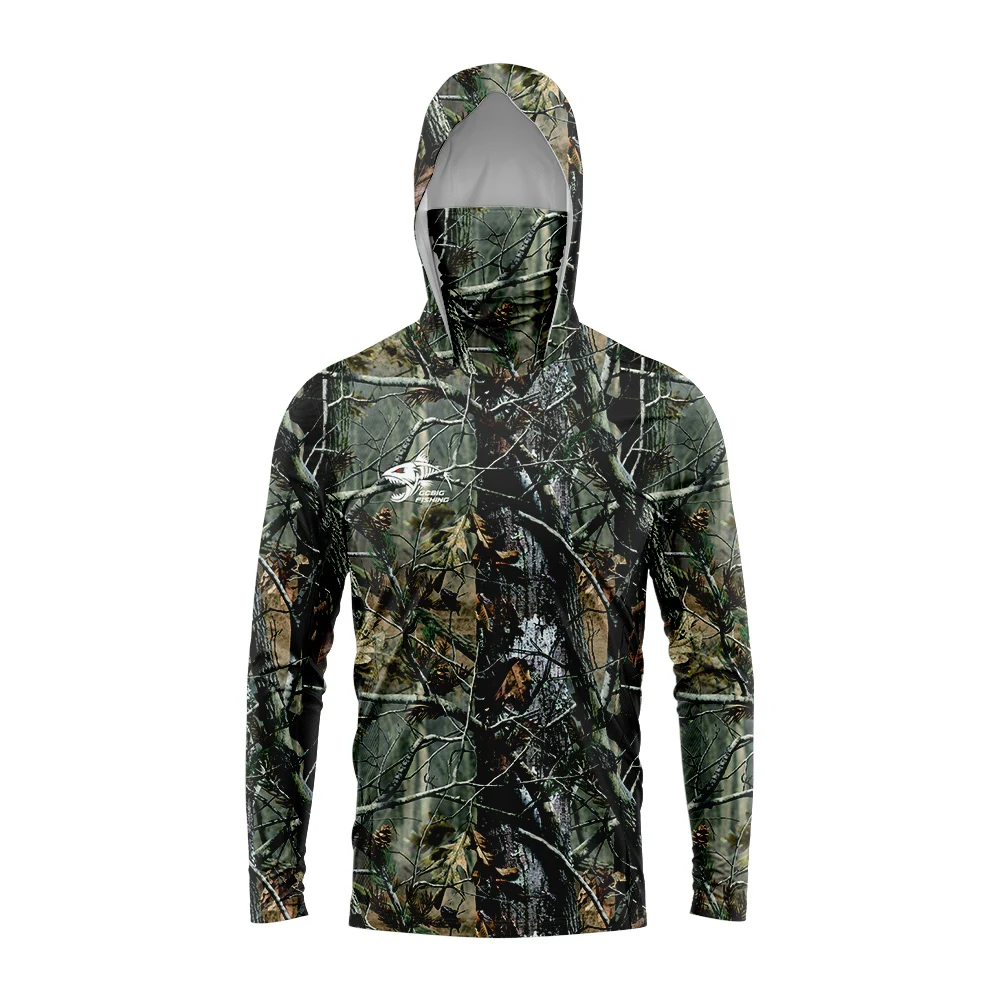 Fishing Mask Sun Protection - Camisola com capuz para pesca, com