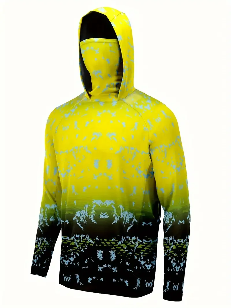 Fishing Mask Sun Protection - Camisa de pesca com capuz para