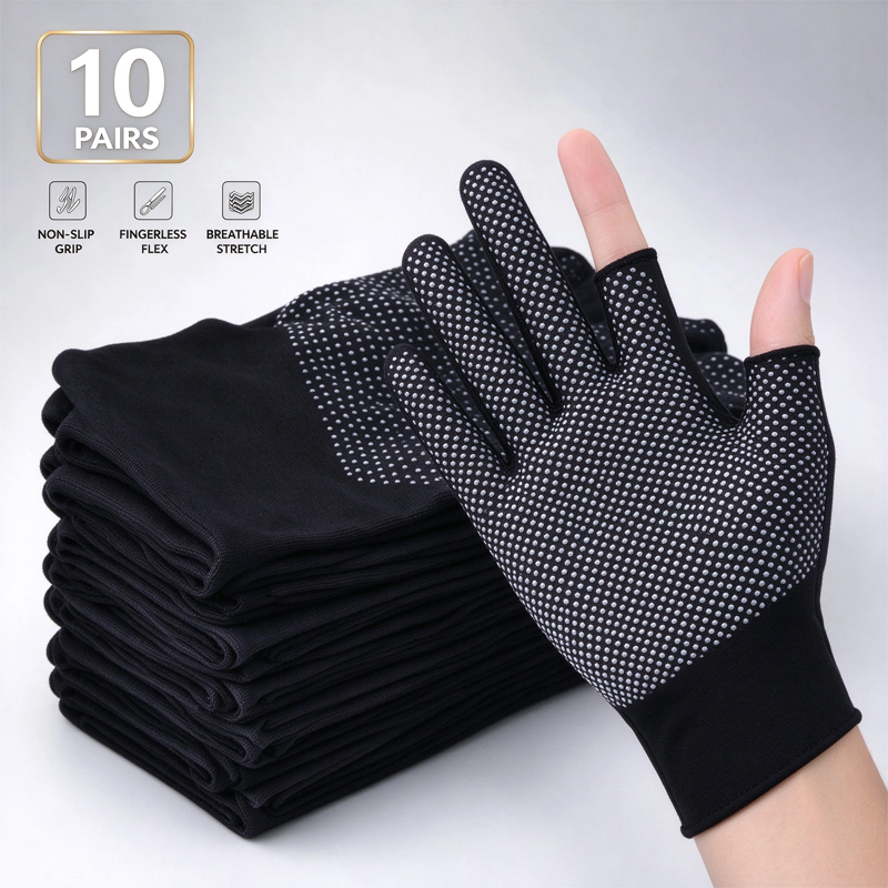 1-10 pares de luvas de nylon c - Fishing Gloves avaliação e preço