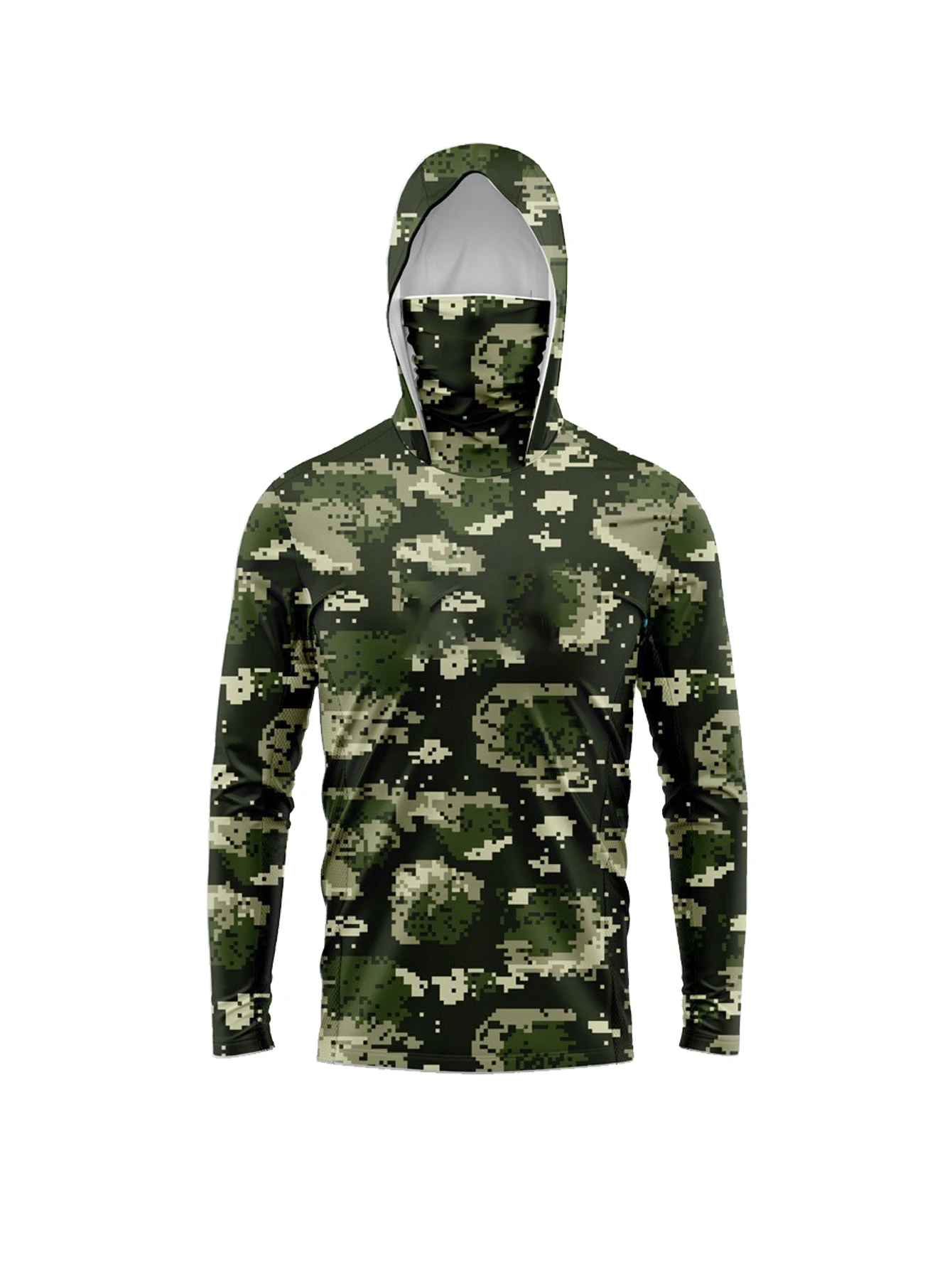 Camisa de manga comprida com c - Fishing Mask Sun Protection avaliação e preço