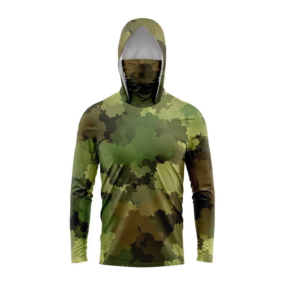 Camisa de pesca 3D com capuz,  - Fishing Mask Sun Protection avaliação e preço