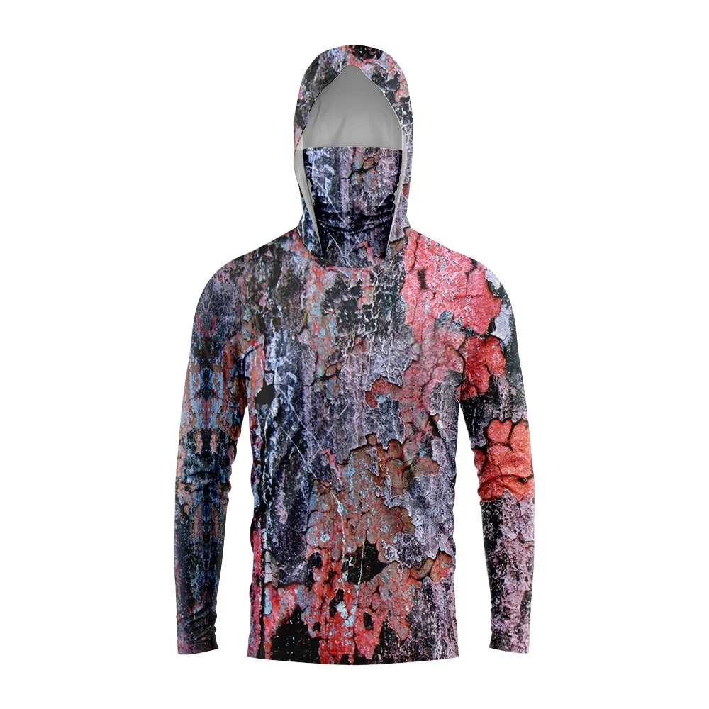 Camisa de pesca 3D com capuz,  - Fishing Mask Sun Protection avaliação e preço