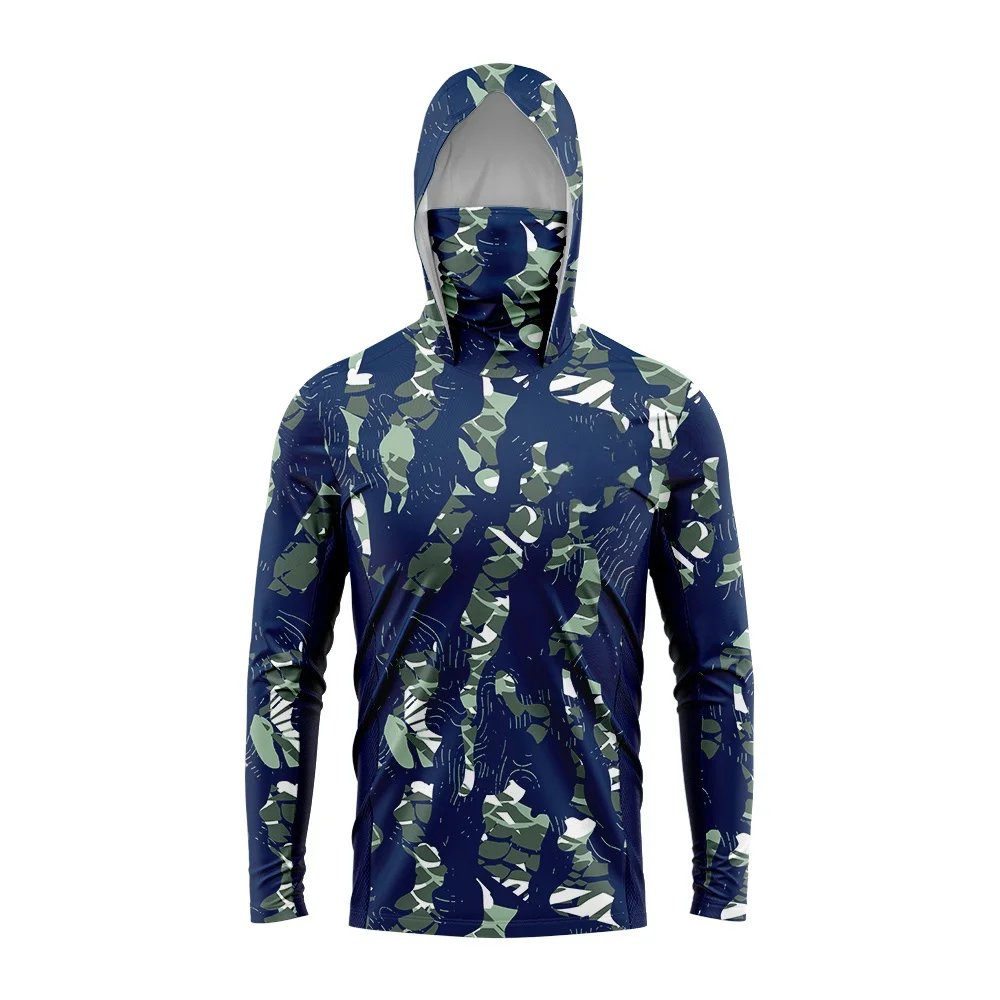 Camisa de pesca 3D com capuz,  - Fishing Mask Sun Protection avaliação e preço