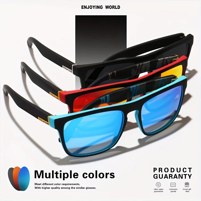1/3PCS Óculos de Sol Quadrados - Fishing Sunglasses Polarized avaliação e preço