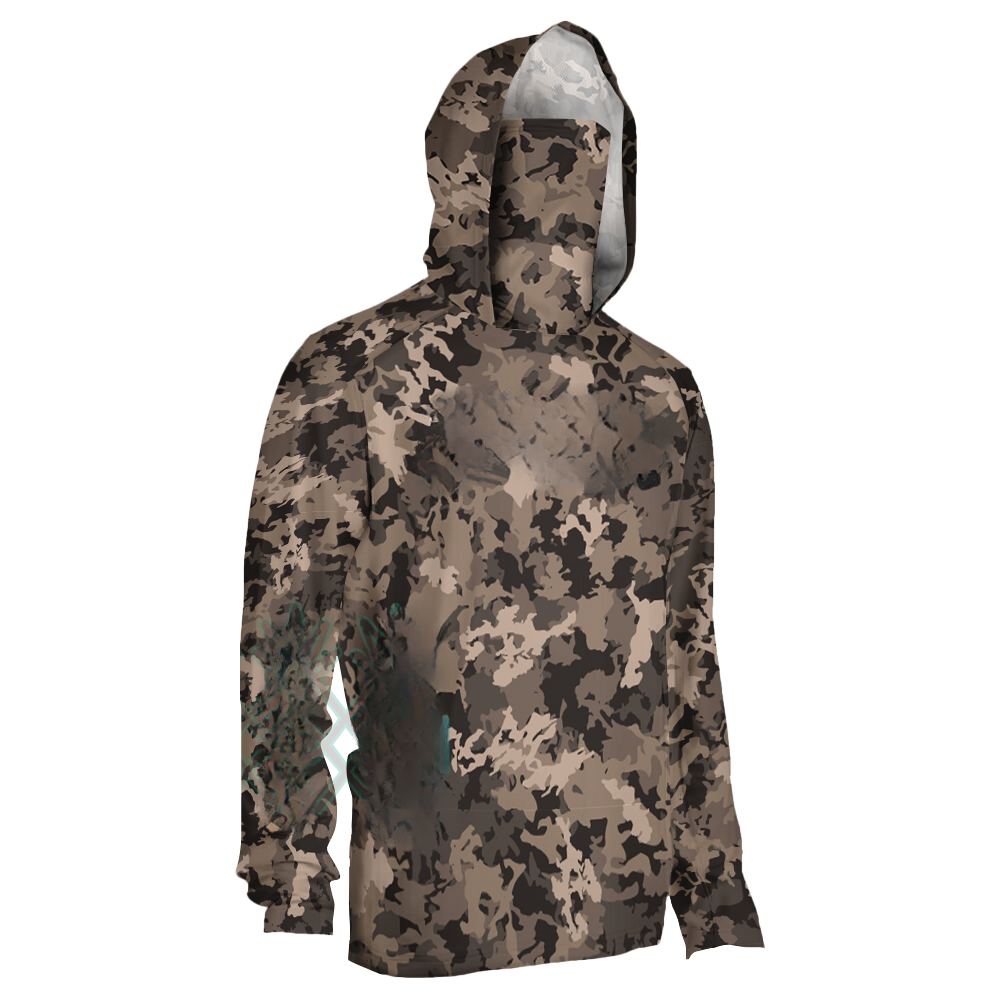 Camiseta masculina verde com c - Fishing Mask Sun Protection avaliação e preço