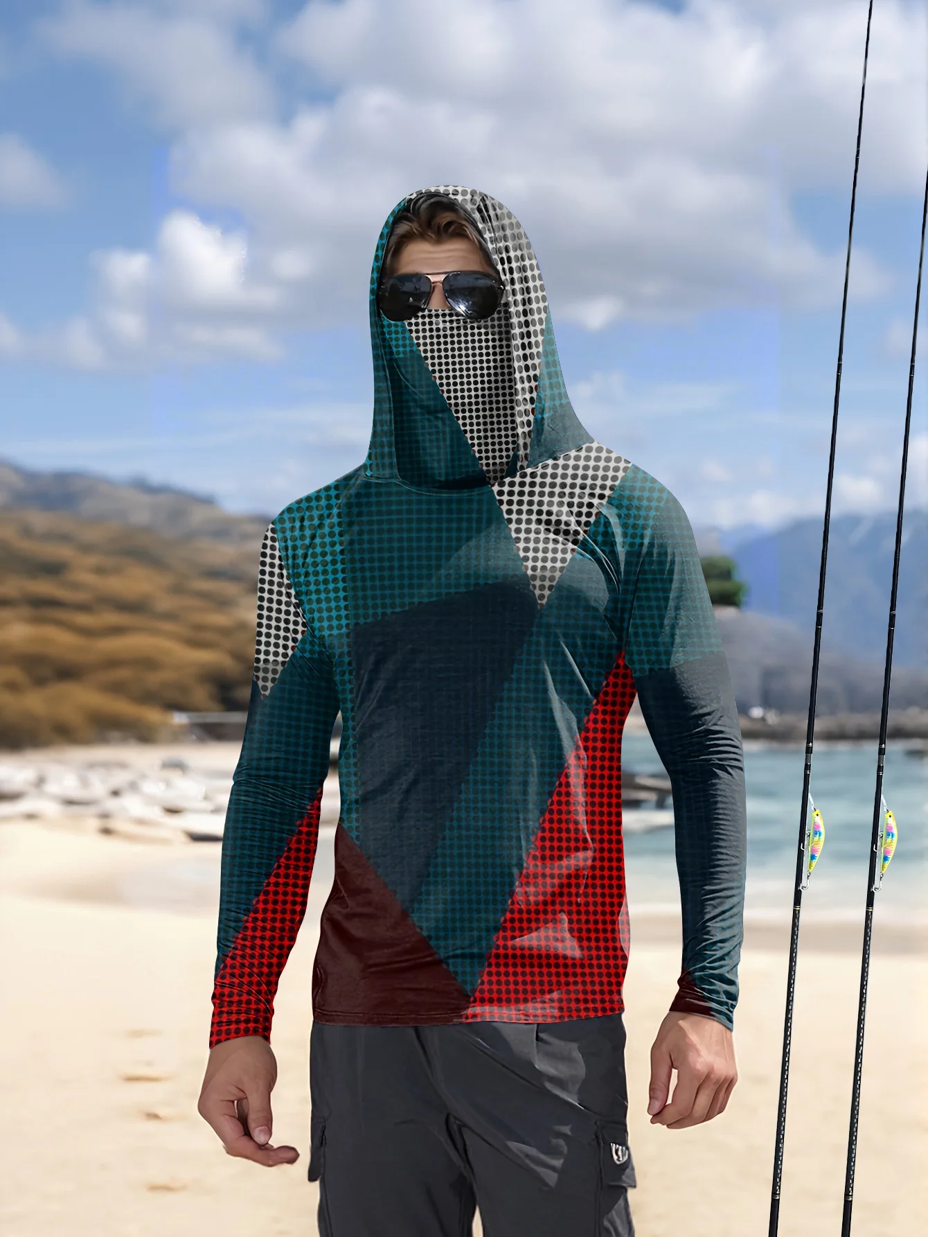 Camisola de pesca para homem,  - Fishing Shirt Uv Protection avaliação e preço